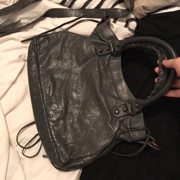 Balenciaga Classic Town Messenger Bag Fossil Grey - Picture 8 of 8